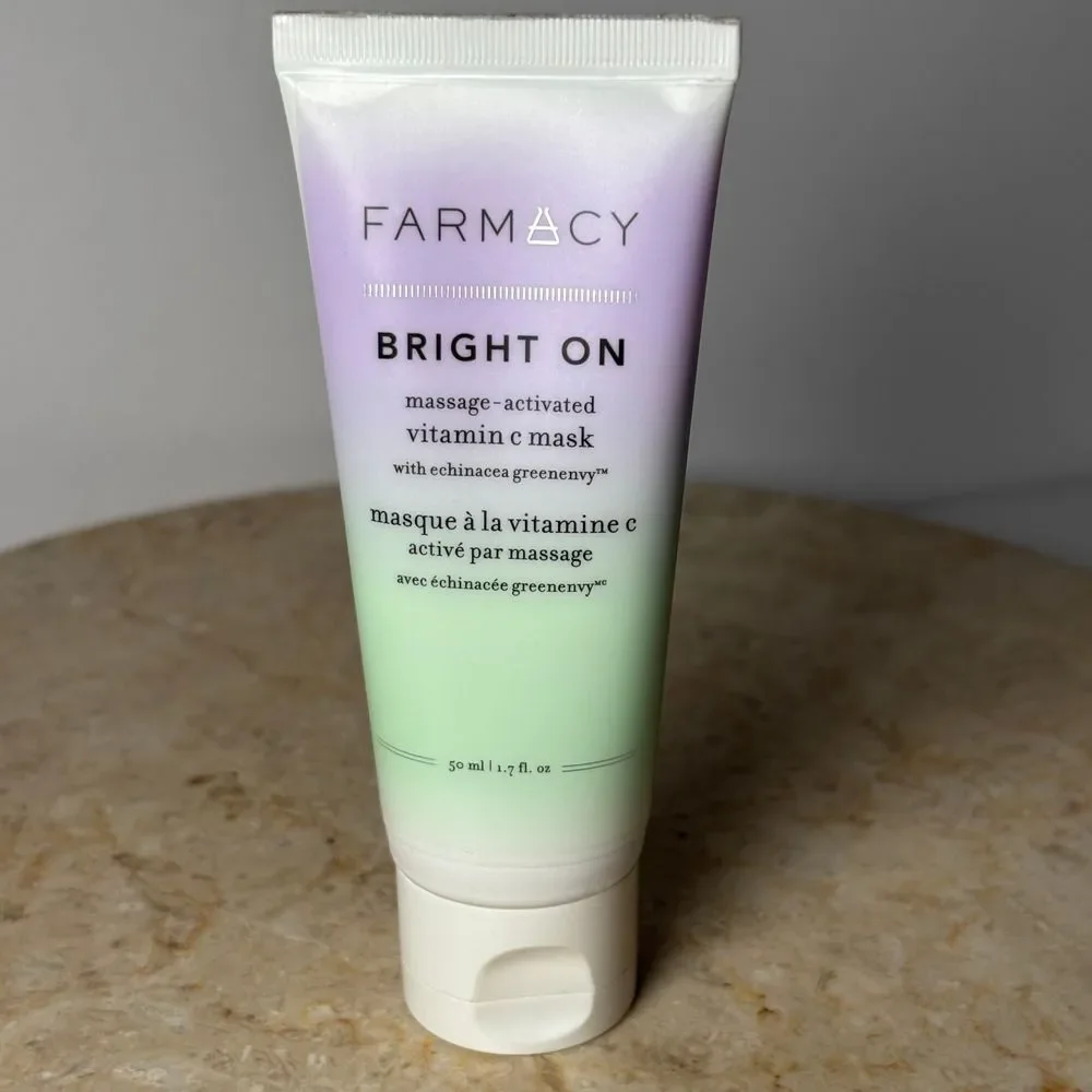 FARMACY Bright On Massage Acctivated Vitamin C‎ Mask 50ml Full Size NWOB